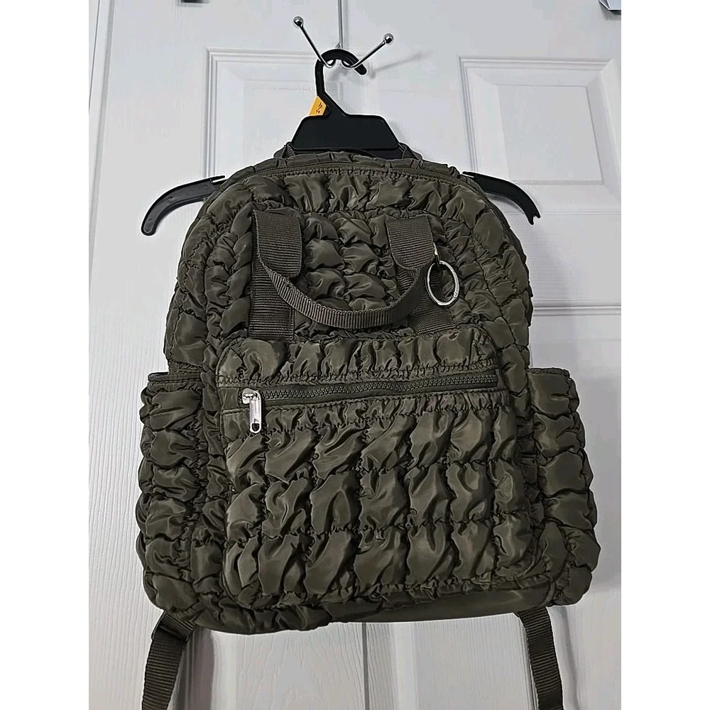 Wild‎ Fable Green Quilted Backpack